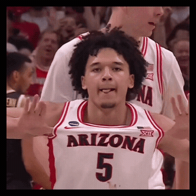 Arizona Basketball Player Standing On Court GIF