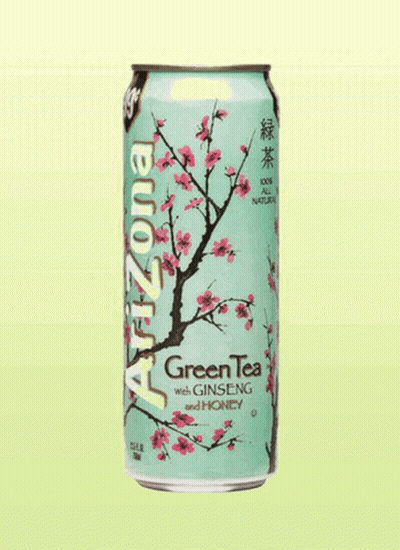 Arizona Green Tea Can With Ginseng And Honey GIF