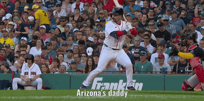Arizona's Daddy Written On Baseball Field GIF