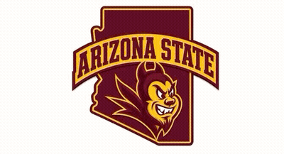 Arizona State University Mascot Bull With Horns And Claws GIF
