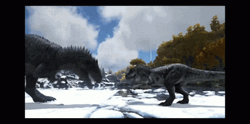 Ark Survival Evolved Dinosaurs Fighting Gameplay GIF