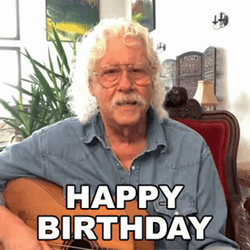 Arlo Guthrie Happy 65Th Birthday Message GIF