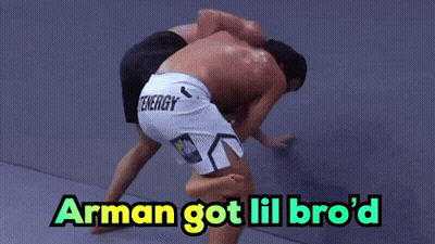 Arman Got Lil Bro'd Wrestling Match GIF