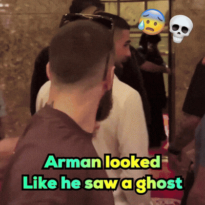 Arman Saw Ghost In Crowd GIF