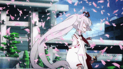 Armed Girl's Machiavellism  Tsukuyo Inaba Anime Sword GIF