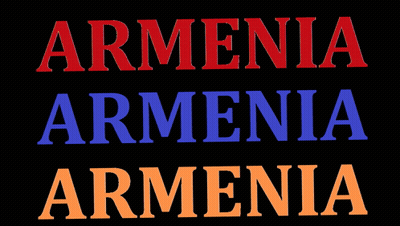 Armenia In Red Blue And Yellow GIF