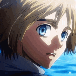 Armin Arlert Smile On Ocean GIF