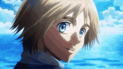 Armin Arlert Smiling By The Ocean GIF