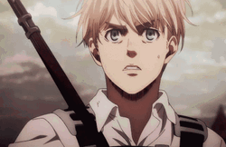 Armin Arlert Tilting Head GIF