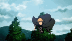 Armin Arlert Using ODM Gear GIF