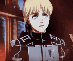 Armin Arlert Wearing Anti-Personnel Gear GIF