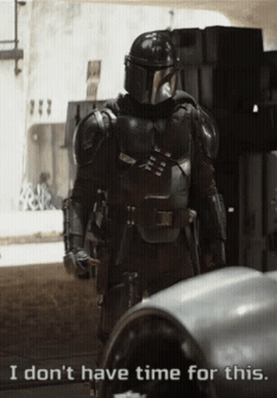 Armored Man I Don't Have Time For This GIF