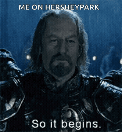 Armored Man Saying Me On Hersheypark So It Begins GIF