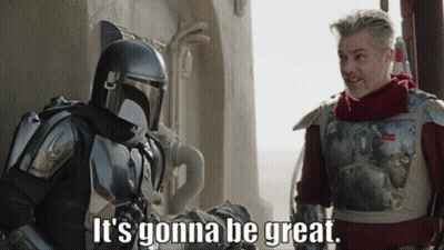 Armored Man Says It's Gonna Be Great GIF