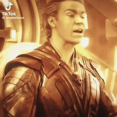 Armored Man With Skull On Chest TikTok GIF