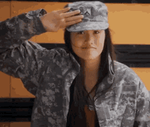 Army Lady Salute