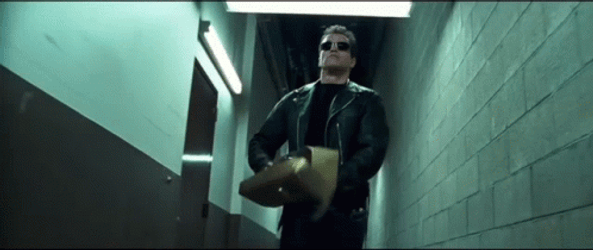 Arnold Coming To Attack GIF