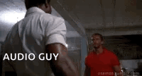 Arnold Handshake Audio Guy GIF