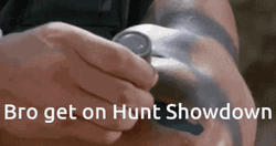 Arnold Schwarzenegger Hunting Aliens In Predator GIF