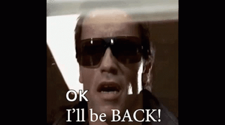 Arnold Schwarzenegger I'll Be Back GIF