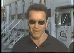 Arnold Schwarzenegger Is Ballsy With Cigar GIF