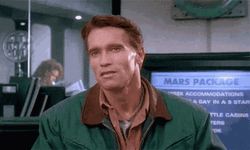 Arnold Schwarzenegger Pissed Reaction GIF