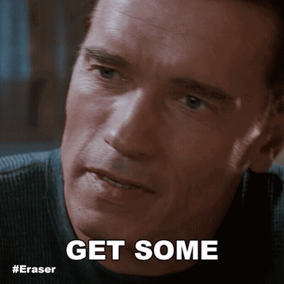 Arnold Schwarzenegger Saying Get Some GIF