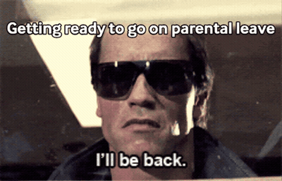 Arnold Schwarzenegger Sunglasses Says Getting Ready To Go On Parental Leave I'll Be Back GIF
