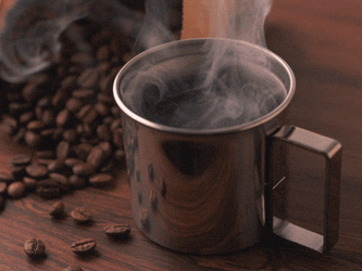 Aromatic Hot Espresso Cup GIF