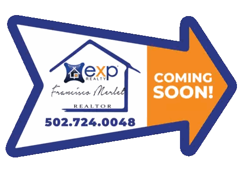 Arrow Pointing To Coming Soon Realtor Sticker