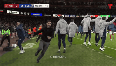 Ars Vs Eve Soccer Game On Screen GIF