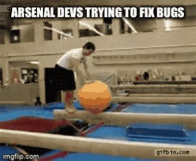 Arsenal Devs Fixing Bugs GIF