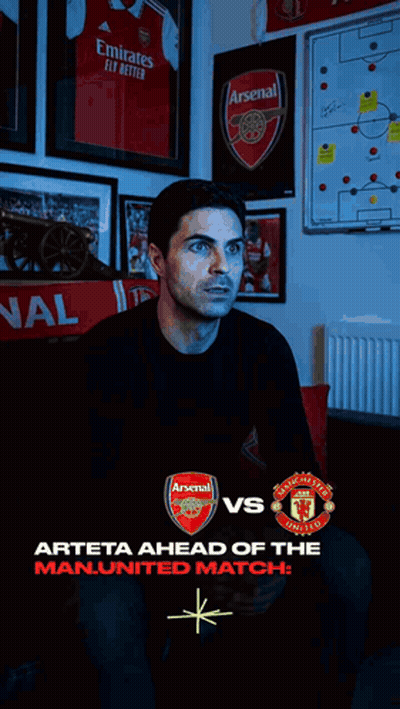 Arsenal Vs Manchester United Soccer Game On TV GIF