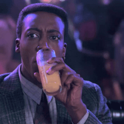Arsenio Hall Spit Drink GIF