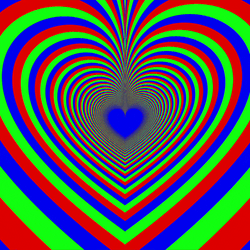 Art Heart Tunnel GIF