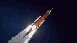 Artemis IV Ascent Rocket Launch GIF