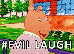 Arthur Brain Evil Laugh GIF