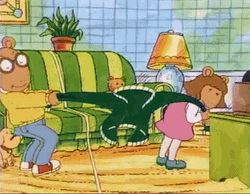 Arthur D.W Jacket Sibling Fight GIF