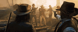 Arthur Morgan Pointing Gun GIF