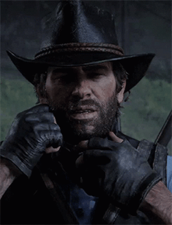 Arthur Morgan Wearing Mask GIF