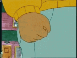 Arthur's Angry Fist GIF