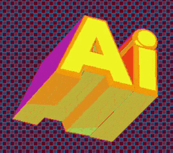 Artificial Intelligence Colorful Animated Art  GIF