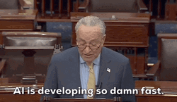 Artificial Intelligence Developing Fast Chuck Schumer GIF