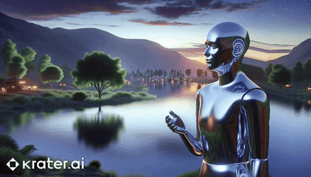 Artificial Intelligence Robot Yoga Meditation GIF