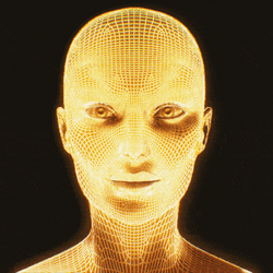 Artificial Intelligence Talking Robot Animation GIF