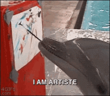 Artist Dolphin Painting GIF