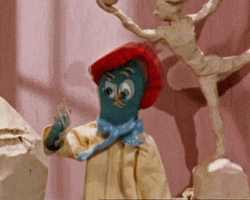 Artist Gumby Making Artwork GIF