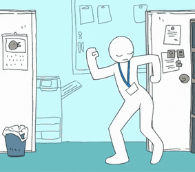 Artistic Animation Victory Dance GIF