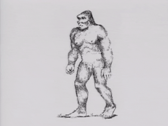 Artistic Bigfoot Sasquatch Drawing GIF