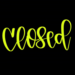 Artistic Cursive Text Closed GIF